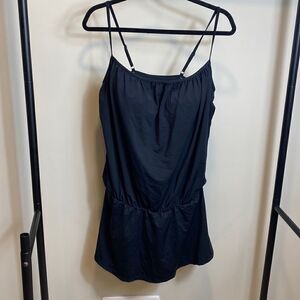 Jones New York black one piece swim suit, size 14.